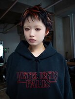 ギークス(GEEKS) 【GEEKS渋谷】バズカット/デザインカラー/ポイントカラー/暖色系