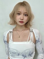 ロンドイディールバンダイ 新潟万代(Lond ideal)&nbsp;レイヤーボブ×ミルクティーベージュ