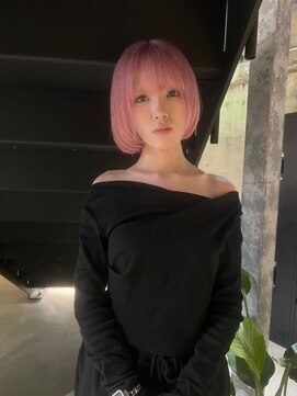 ルク(ruq.) 色落ちが白くなるペールピンク