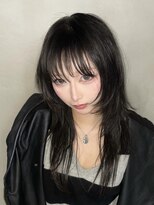 ロンドアンメゾン 原宿(Lond un Maison.)&nbsp;ハッシュレイヤー/ダークラベンダー/韓国巻き/顔周りカット0423