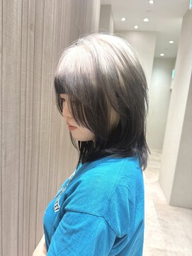 フリーダムガーデン 岡山駅前店(freedom garden) 10代20代個性派ルーツカラー/ホワイトブロンド&ブラック