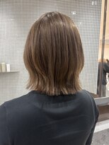 レノ 直江店(RENO) レイヤーボブ×透明感アッシュカラー