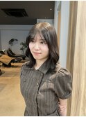 【ブリーチなし】暗めグレージュ