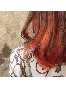マギーヘア(magiy hair) [magiy yumoto] オレンジインナーカラー