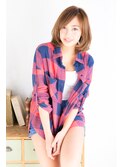 【MAPLE fellow】大人可愛い小顔☆無造作カール×前下がりボブ