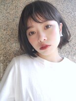 モリオ フロム ロンドン サッポロファクトリー店(morio FROM LONDON)&nbsp;【morio札幌】2021年札幌髪型 大人かわいい耳かけ黒髪ボブ