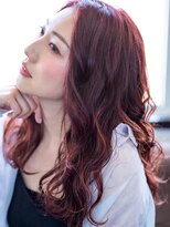 ファイン 美容室 深川店(FINE)&nbsp;30代40代大人可愛い♪ナチュラルブリーチなしピンクカラー