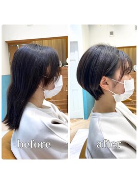 ロンド レグリーズ 立川(Lond leglise) 【山方　直也】耳かけ×マッシュショート×小顔×大人かわいい