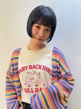 ルアウハク 梅田(LUAU Haku) 【LUAU Haku Osaka 中村】ミニボブ×ネイビーブラック