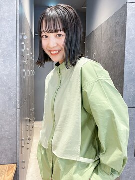 アイティー バイ アルバム 中野店(IT by ALBUM) 外ハネミディ_アースカラーくびれヘアツートンカラー_29124