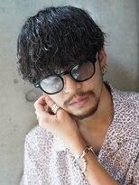 アーリー(Ali'i)&nbsp;波巻きスパイラルパーマ刈り上げマッシュツーブロックメンズ