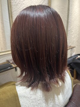 アマレット(Amaretto) 【バーガンディ×レイヤーボブ】