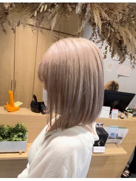 アヴァンス 京橋店(AVANCE) ボブのハイトーンヘア