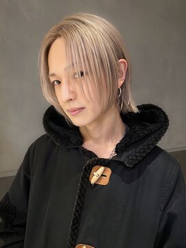 キャロルガーデンズ ボコカ 表参道(Carroll Gardens bococa) メンズボブ/くすみカラー/ベージュ/ミルクティー