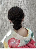 お祭りヘアセット