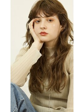 エアー 横浜(AIR) 【湯田】ミルクティーベージュ×ロングレイヤー