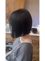 アンジェリカラボ 高田店(ANGELICA LABO) ぷつっと前下がりボブ