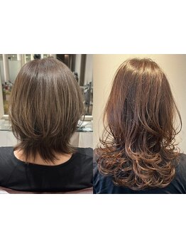 髪と頭皮に優しいオーガニックカラーで艶やかな美髪を実現…！ダメージが気になる方にもオススメです。