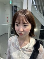 ウル 表参道(HOULe)&nbsp;ベージュ髪質改善ボブ顔まわりレイヤー20代30代40代[表参道]