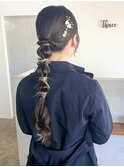 【Three/萩原/大分】結婚式お呼ばれヘア/編み下ろし