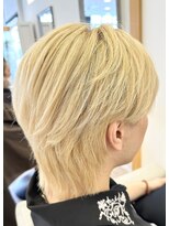 エテバイリリア メンズサロン 堺市駅前店(ete by LILIA.)&nbsp;ブロンド/ウルフカット/メンズカット/カラー/ men's cut / men's