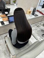 キング(K!ng) 縮毛矯正髪質改善ハイライトレイヤーカット枚方美容室エクステ