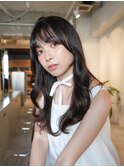 ◎韓国ヘアー顔周りレイヤーおくれ毛前名駅名古屋駅前髪質改善