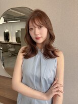 ボタン ハカタ(VOTAN hakata) 博多美容室/ミディアムレイヤー/ヘーゼルベージュ