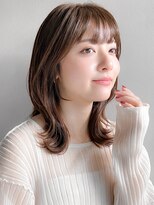 リヤン 表参道(lyann) アンブレラカラー結べるボブ外ハネボブピンクベージュ美髪