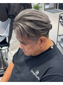 ホワイトシルバーバレイヤージュシャドールーツ
