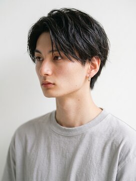 バームヘア(balm hair) センターパート×縮毛矯正×春カラーで理想の毛流れ