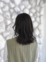 ハウディーヘアールーム(howdy hair room)&nbsp;【howdy大磯】ミディアム×暗髪オリーブグレージュ