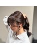 【shino指名】韓国風顔まわりカット+カラー ¥7700