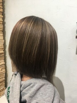 アンク クロス 池袋北口店(ANKHCROSS) グレージュ×ハイライト