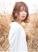 アプリコットベージュボブ 「横浜/縮毛矯正/髪質改善」