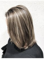 エミュスト(Emuest) 【Emuest心斎橋】3Dハイライトカラー★ミルクティーブロンド