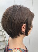 首元涼しいスッキリショートボブ【Ruufus恵比寿渋谷】314b3