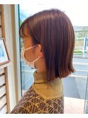 20代30代大人可愛い外ハネショートボブナチュラルブラウン