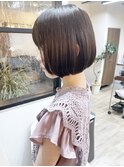 《knit銀座》大人可愛い20代30代40代ショートボブ丸み前下がり