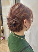 後毛可愛いアップスタイル