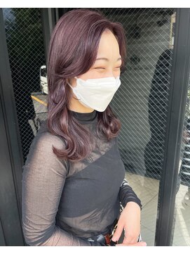 ヘアサロン ガリカ 表参道(hair salon Gallica) 大人ゆるふわラベンダーココアブリーチなしダブルカラー