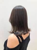 ヘアーライズ 池袋東口店(hair RISE) 髪質改善ミディアムボブ外ハネスタイル透明感グレージュカラー