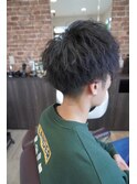 マッシュ×ツイストスパイラルパーマ