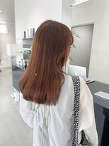 ザワン(the one .) 【the one.】オレンジブラウンのツヤロングヘアー　-HIROMI -