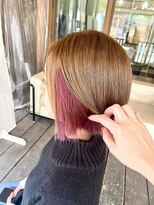 ココカラヘアー ニコ(cococara hair nico) イヤリングカラー/インナーカラー/デザインカラー/韓国風/ピンク