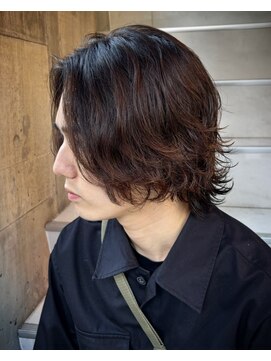 ビンゴ(BINGO) 1374黒髪束間モテ髪無造作波巻きツイストスパイラルパーマ