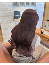 ラボヌールヘアー 宇都宮店(La Bonheur hair) チェリーレッドカラー♪【髪質改善トリートメント】