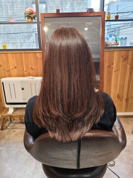 アニュー ヘア アンド ケア(a New hair&care) 20代30代40代艶感ストレートアッシュグレージュ透明感ロング