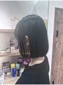 切りっぱなしボブ