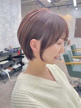 リミットバイアフィナー 大宮店(limit by Afinar) マッシュショート丸みショート大人ショートピンクブラウン